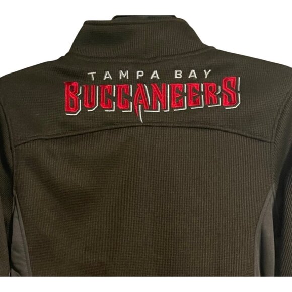 Tampa Bay Buccaneers NFL Team Apparel 1/4 Zip Pullover Mens S Pewter Waffle Knit - Picture 6 of 12